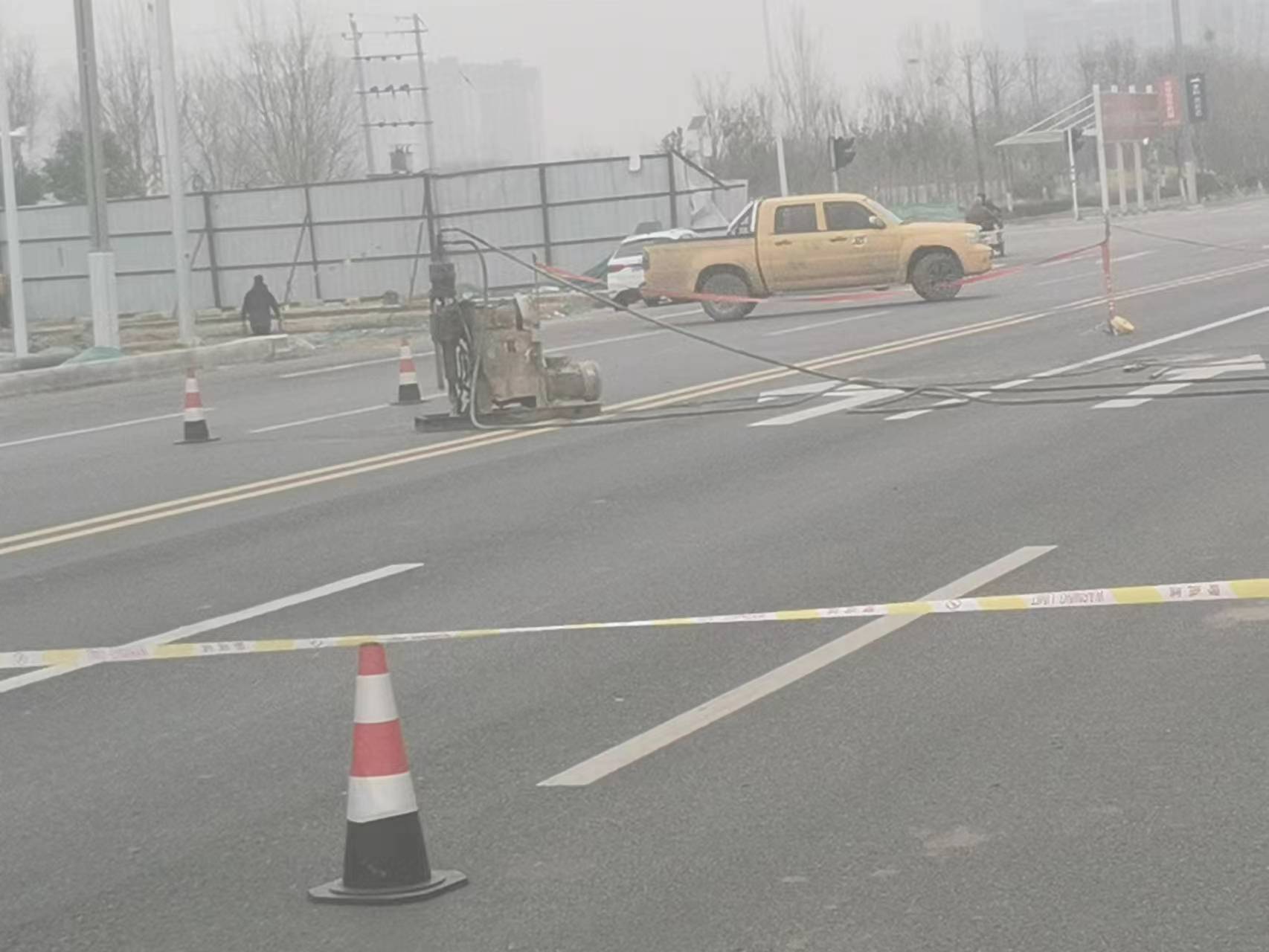沁阳公路路基沉陷注浆